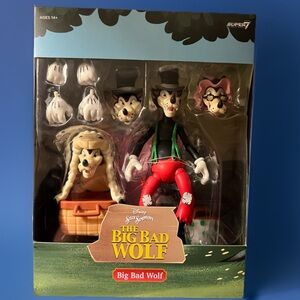 Super7 Disney Ultimates 7” Big Bad Wolf with Accessories New